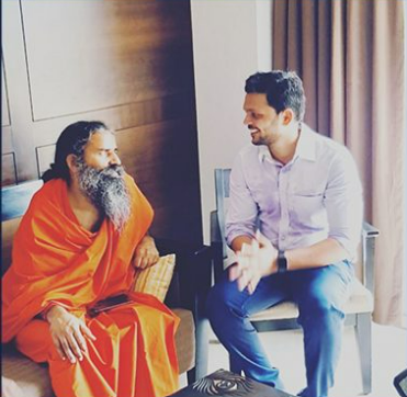 With Baba Ramdev